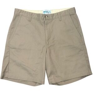 Coastal Cotton Mens Khaki Shorts 32‎ Made in USA Golf Casual